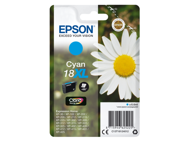 2666431 inkcartridge epson 18xl t1812 blauw