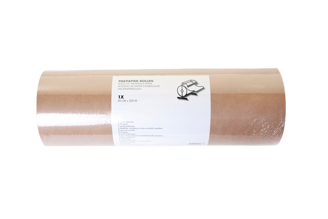 Inpakpapier IEZZY kraft 500mmx220m 70 gram bruin Inpakpapier IEZZY kraft 500mmx220m 70 gram bruin