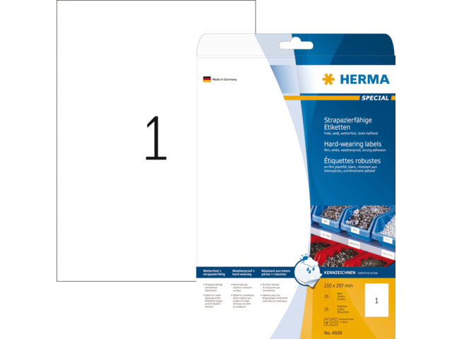 4698 label herma 4698 a4 25 pcs