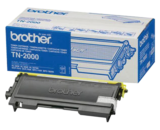 Toner Brother TN-2000 zwart Toner Brother TN-2000 zwart