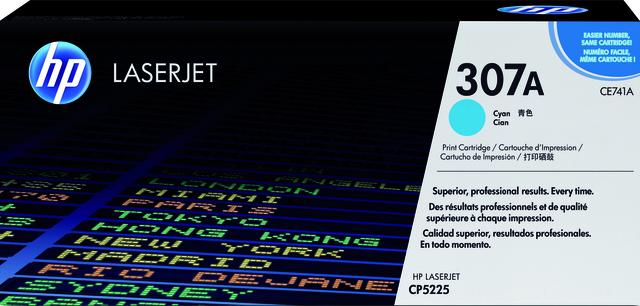 Toner cartridge HP CE741A 307A blue Toner cartridge HP CE741A 307A blue