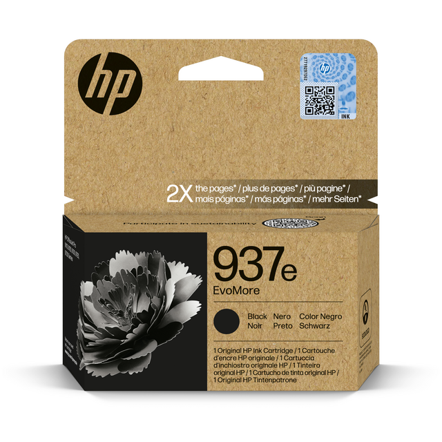 Ink cartridge HP 4S6W9NE 937E Evomore black