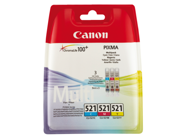 1700288 ink cartridge Canon CLI-521 3 colors