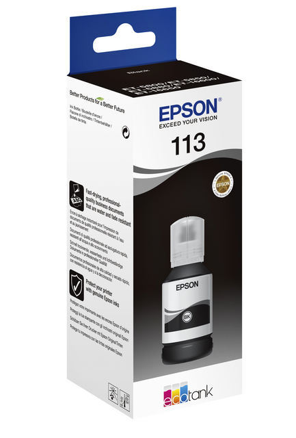 Navulinkt Epson 113 EcoTank zwart Navulinkt Epson 113 EcoTank zwart