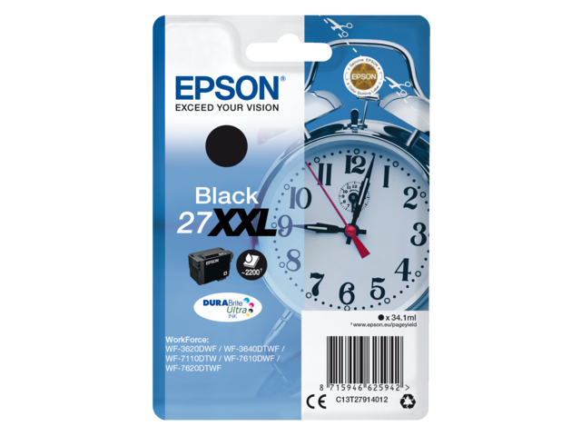 2666508 inkcartridge epson 27xxl t2791 zwart