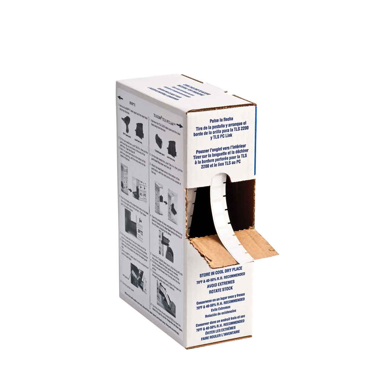 BMP71 BMP61 M611 TLS2200 glanzende witte polyesterlabels voor de tracering van eigendommen en apparatuur bulk BMP71 BMP61 M611 TLS2200 glanzende witte polyesterlabels voor de tracering van eigendommen en apparatuur bulk