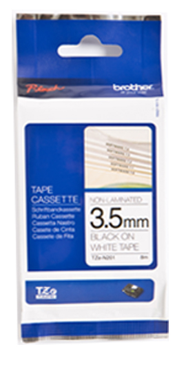 TZe-N201 3,5mm niet-gelamineerd zwart op wit