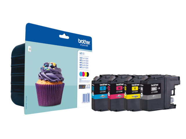 LC123VALBP inkcartridge brother lc-123 zwart 3 kleuren