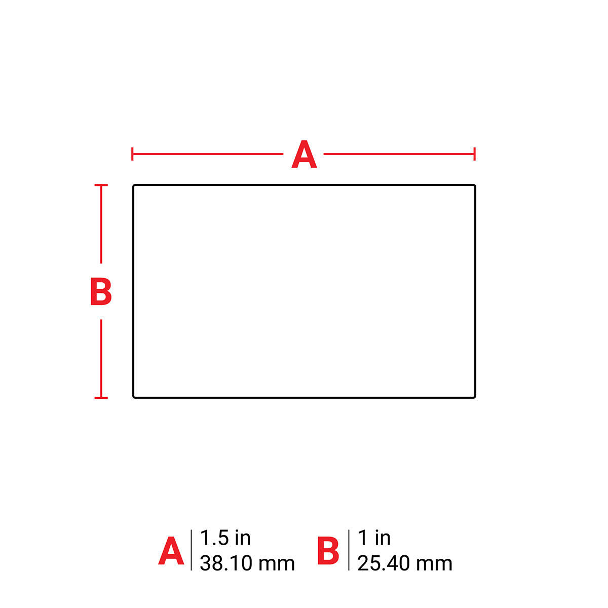 Brady J20-235-2550 Papieren labels 25.40 mm H x 38.10 mm W