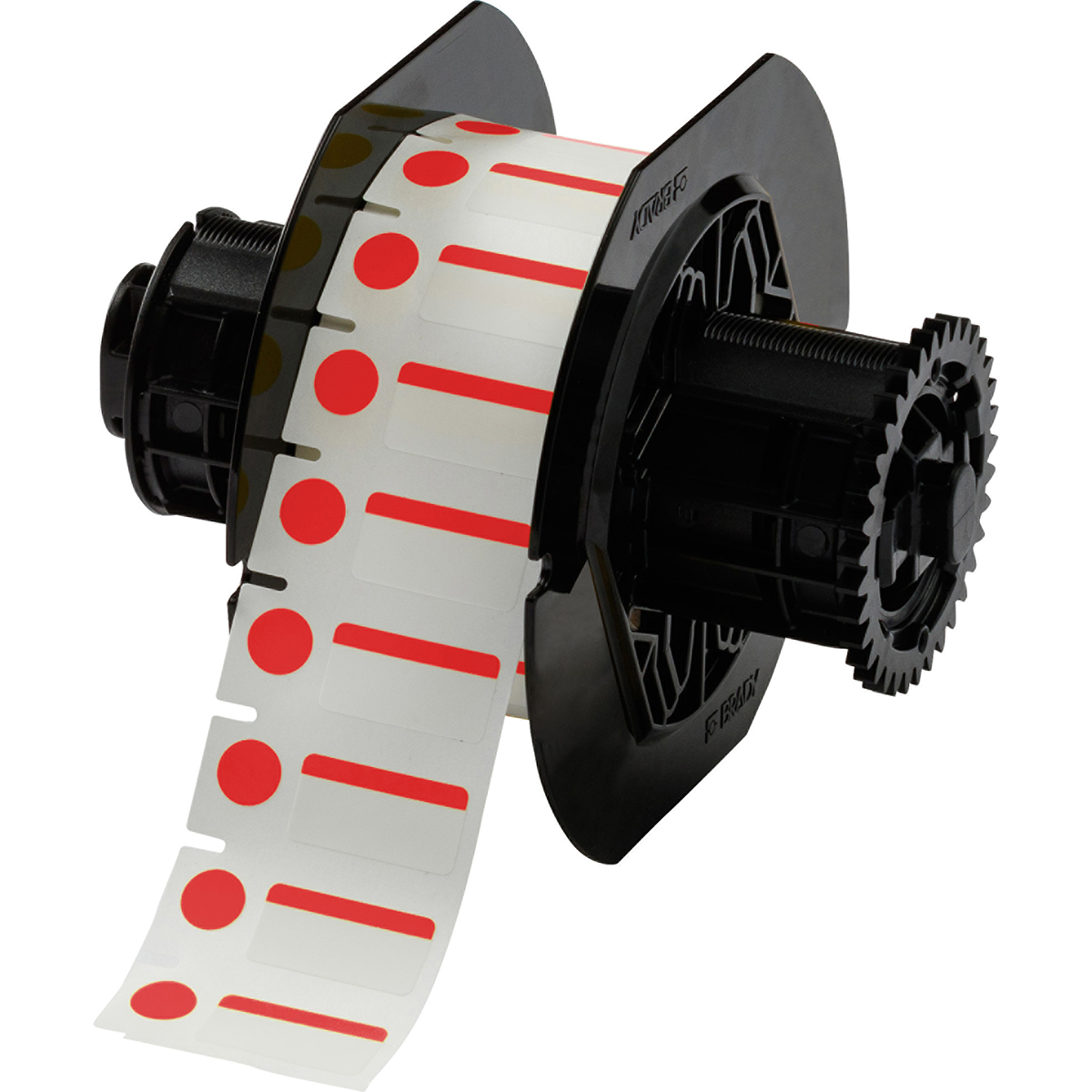 149783-B33-250-494-RD Polyesterlabels voor de BBP33/i3300-printer, 25,40 mm (B) x 12,70 mm (H) x 9,53 mm (Dia), Rood, wit 149783-B33-250-494-RD Polyesterlabels voor de BBP33/i3300-printer, 25,40 mm (B) x 12,70 mm (H) x 9,53 mm (Dia), Rood, wit