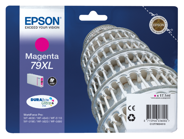 Inktcartridge Epson 79XL T7903 rood Inktcartridge Epson 79XL T7903 rood