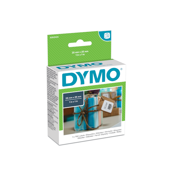 Dymo S0929120 vierkante multifunctionele etiketten 25x25mm