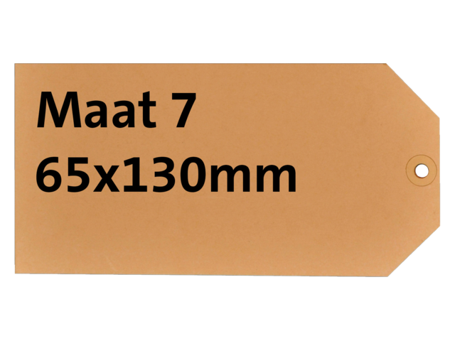395008 label hf2 nr7 65x130mm cardboard 200gr chamois + ring
