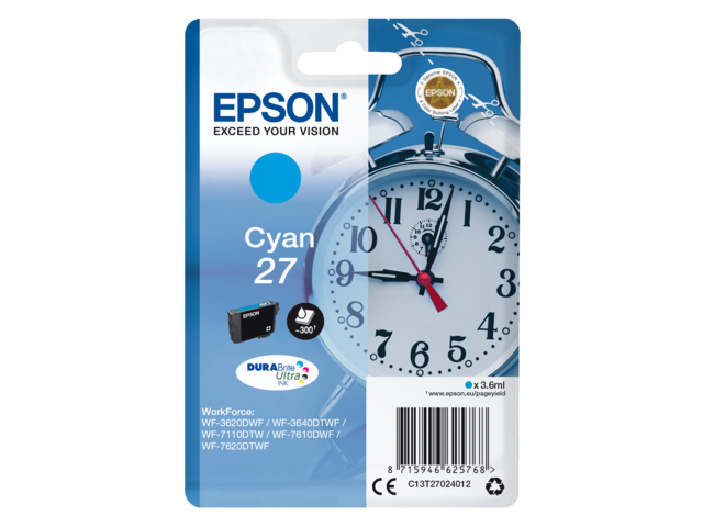 2666490 inkcartridge epson 27 t2702 blauw