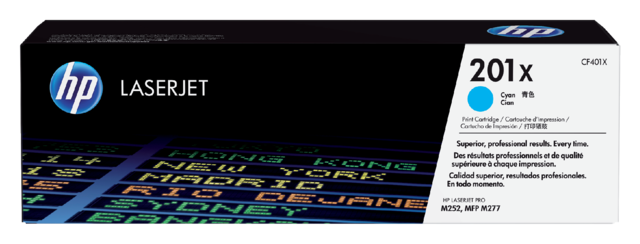 Toner cartridge HP CF401X 201X blue Toner cartridge HP CF401X 201X blue