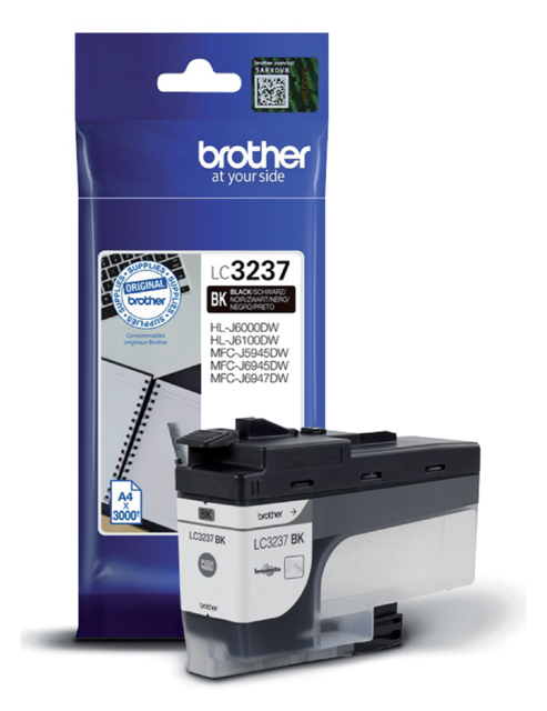 Inktcartridge Brother LC-3237BK zwart Inktcartridge Brother LC-3237BK zwart