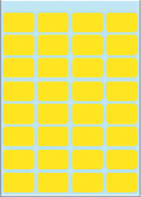 Etiket HERMA 3641 12x19mm geel 160 stuks