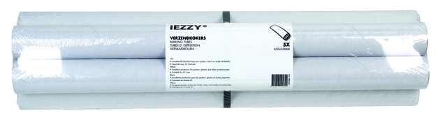Verzendkoker IEZZY A1 650x50mm incl. doppen 5 stuks Verzendkoker IEZZY A1 650x50mm incl. doppen 5 stuks
