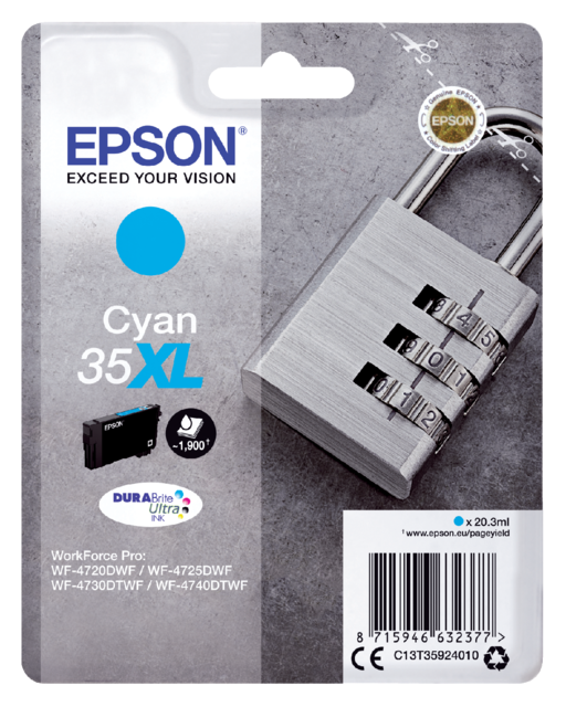 2783017 inkcartridge epson 35xl t3592 blauw hc