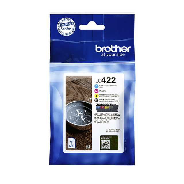 LC422VAL inkcartridge brother lc-422val zwart 3 kleuren