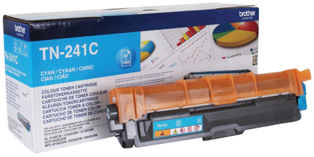 Toner Brother TN-241C blauw Toner Brother TN-241C blauw