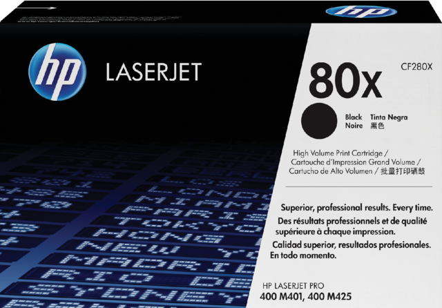 Toner cartridge HP CF280X 80X black Toner cartridge HP CF280X 80X black
