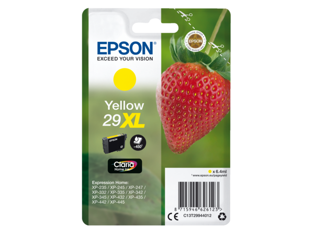 2666536 inkcartridge epson 29xl t2994 geel