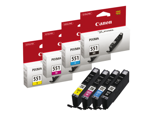 1872574 inkcartridge canon cli-551 zwart 3 kleuren