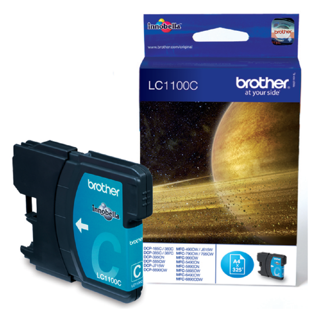 Inktcartridge Brother LC-1100C blauw Inktcartridge Brother LC-1100C blauw