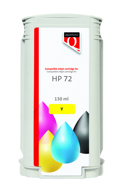 Ink cartridge Quantore alternative tbv HP 72 C9373A yellow Ink cartridge Quantore alternative tbv HP 72 C9373A yellow