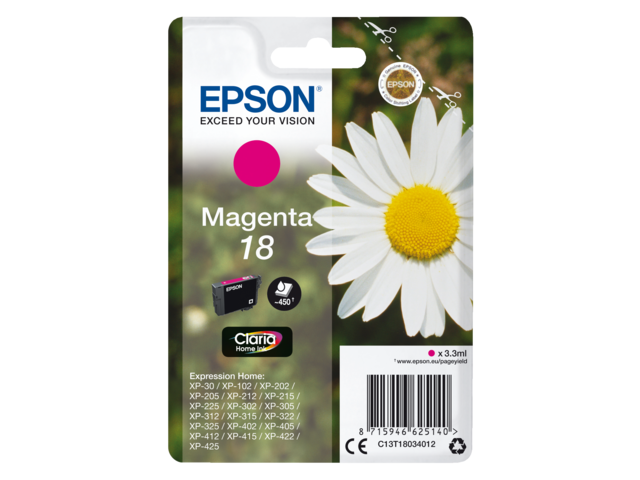 2666415 inkcartridge epson 18 t1803 rood