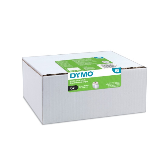 Dymo 2093093 12-pack LW etiket 99012, 36x89mm wit papier