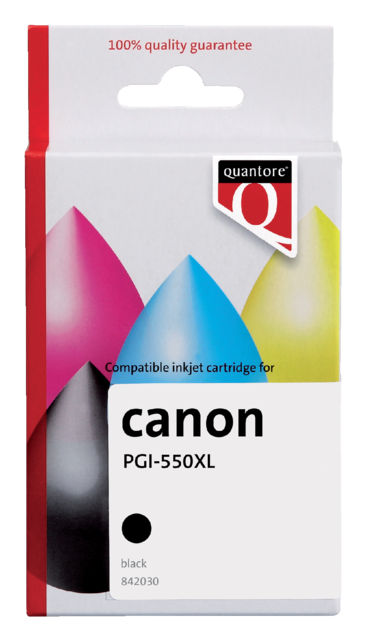 Inktcartridge Quantore alternatief tbv Canon PGI-550XL zwart HC Inktcartridge Quantore alternatief tbv Canon PGI-550XL zwart HC