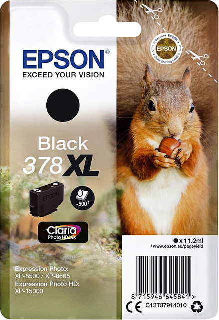 2888233 inktcartridge epson 378xl t3791 zwart