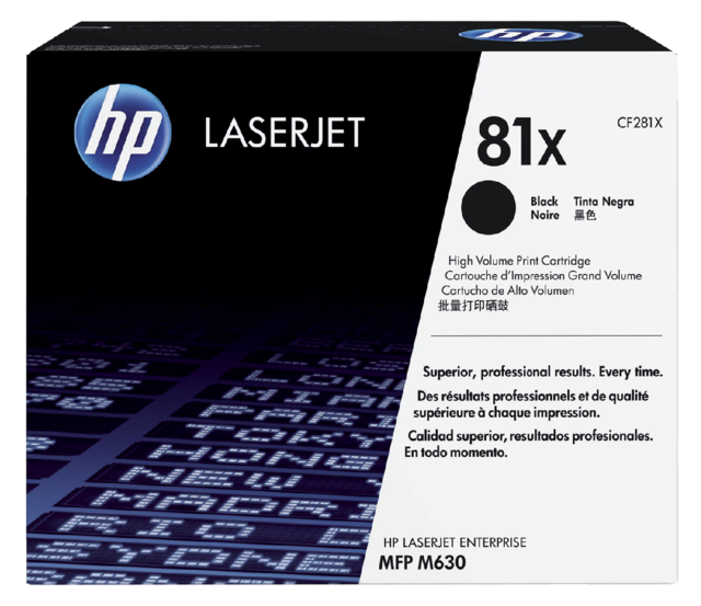 Toner cartridge HP CF281X 81X black Toner cartridge HP CF281X 81X black
