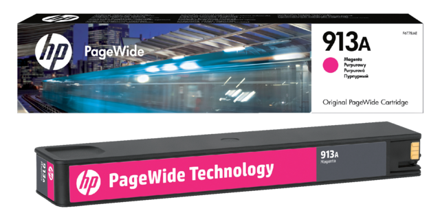 Ink cartridge HP F6T78AE 913A red