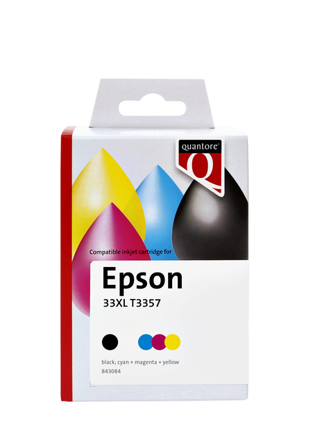 Ink cartridge Quantore alternative tbv Epson T3357 black + 3 colors Ink cartridge Quantore alternative tbv Epson T3357 black + 3 colors