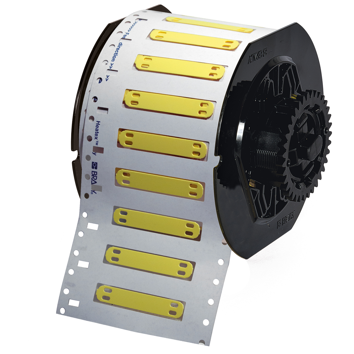 195555-B33-6010-7643-YL Heatex-kabelmerkers voor BBP33/i3300-printers, 60,00 mm (B) x 10,00 mm (H), Geel