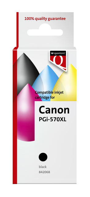Inktcartridge Quantore alternatief tbv Canon PGI-570XL zwart HC Inktcartridge Quantore alternatief tbv Canon PGI-570XL zwart HC