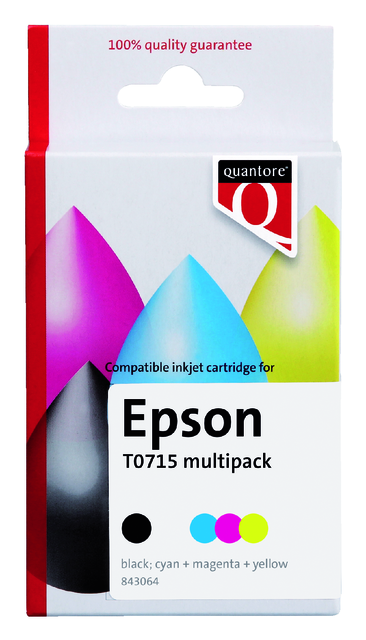 K10112PR inkcartridge quantore eps t071540 zwart kleur