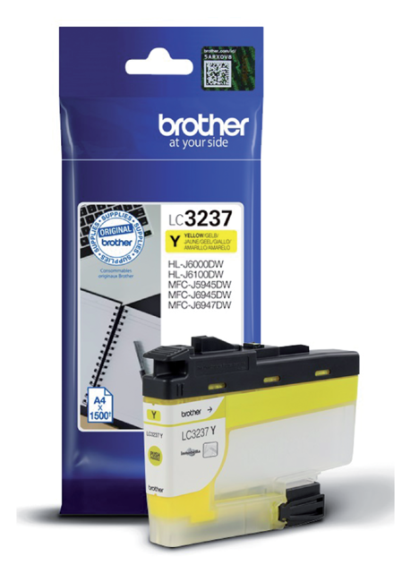 Inktcartridge Brother LC-3237Y geel Inktcartridge Brother LC-3237Y geel