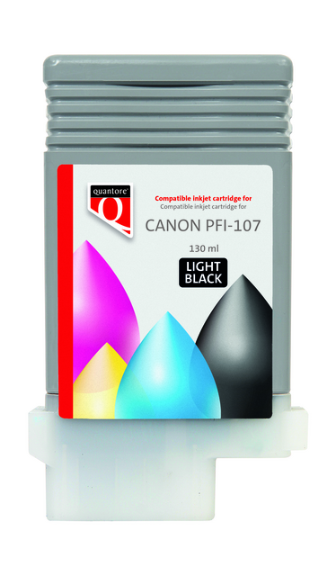 B45517PR inkcartridge quantore canon pfi-107 licht zwart