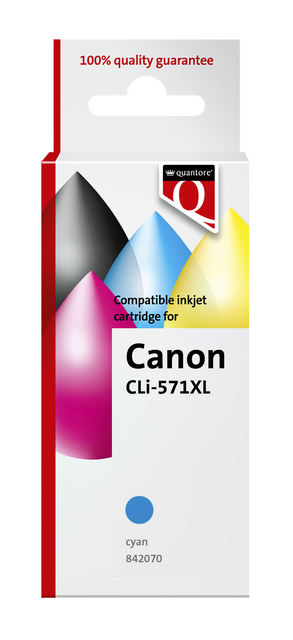 Inktcartridge Quantore alternatief tbv Canon CLI-571XL blauw Inktcartridge Quantore alternatief tbv Canon CLI-571XL blauw