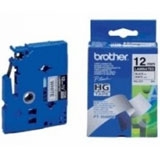 Brother HGe-231v5 - 12mm x 8m zwart op witte tape gelamineerd high grade Brother HGe-231v5 - 12mm x 8m zwart op witte tape gelamineerd high grade