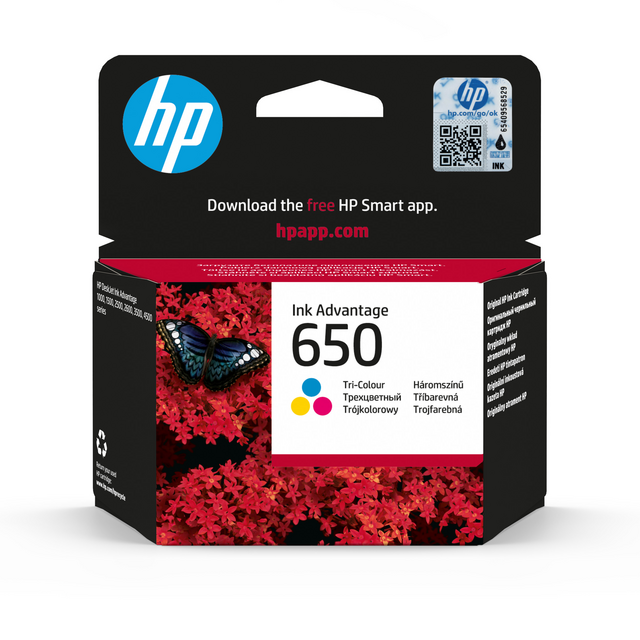 HP CZ102A 650 3-Color Ink Cartridge
