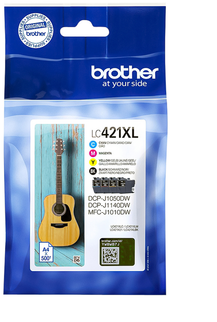 Inktcartridge BROTHER LC-421XL zwart 3 kleuren