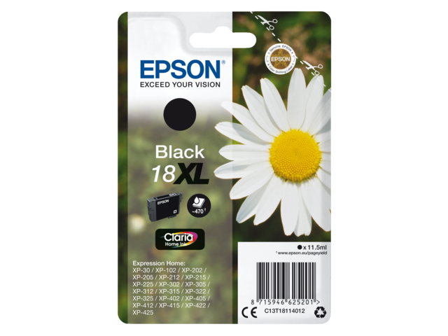 2666425 inkcartridge epson 18xl t1811 zwart