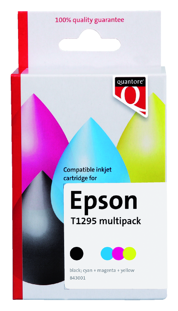 K10217PR inkcartridge quantore eps t129540 zwart 3 kleuren