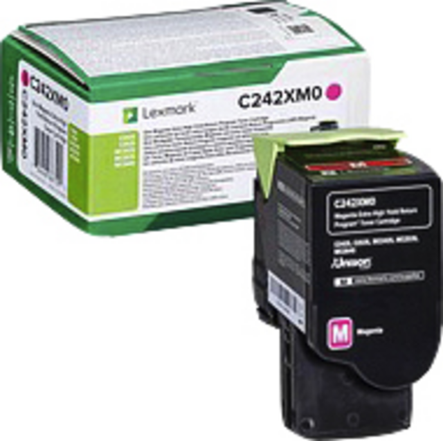 Tonercartridge Lexmark C242XM0 rood Tonercartridge Lexmark C242XM0 rood
