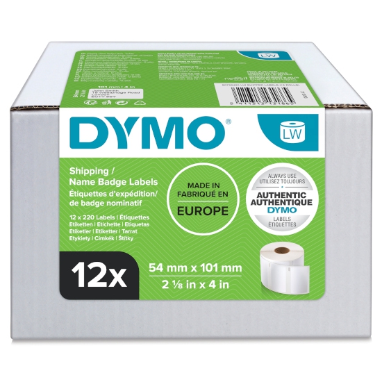 Dymo S0722420 / 13186 groot verpakking 99014 54x101mm etiketten